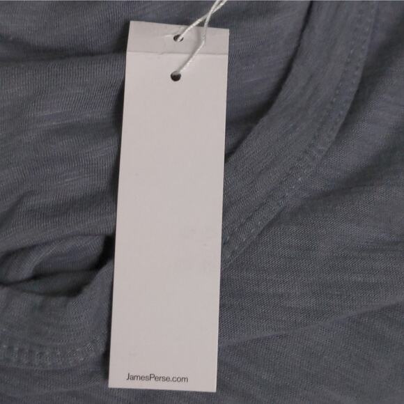 Standard James Perse Arsenic (Blue) Crewneck Knit Pullover Top T-shirt 1 (S) New - Picture 9 of 10